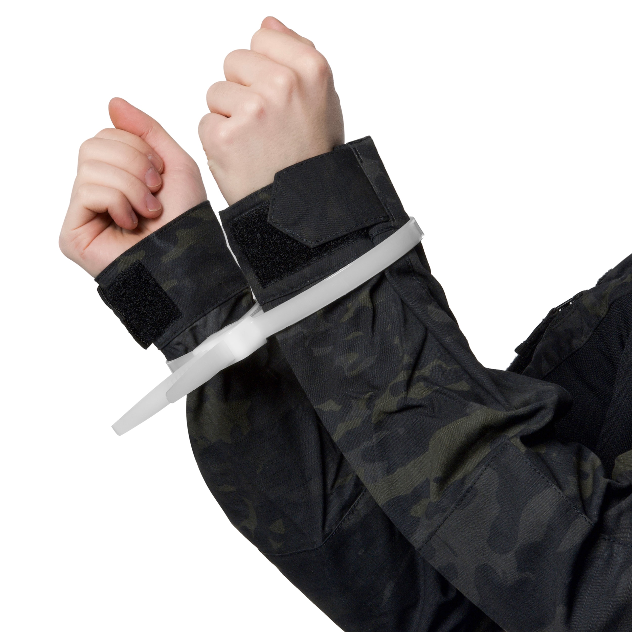 Kajdanki jednorazowe plastikowe Mil-Tec - White