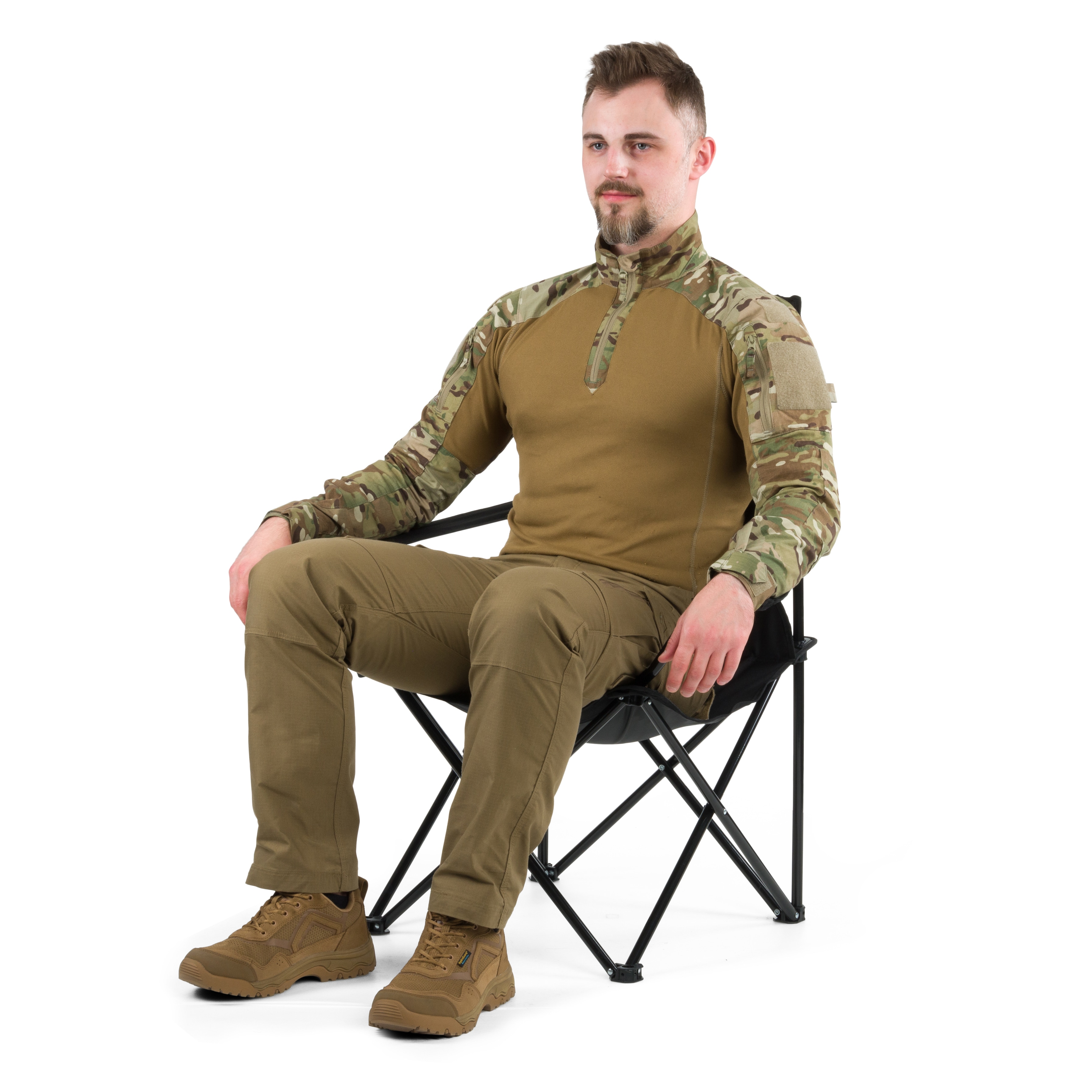 Krzesło składane turystyczne Mil-Tec Relax - Black