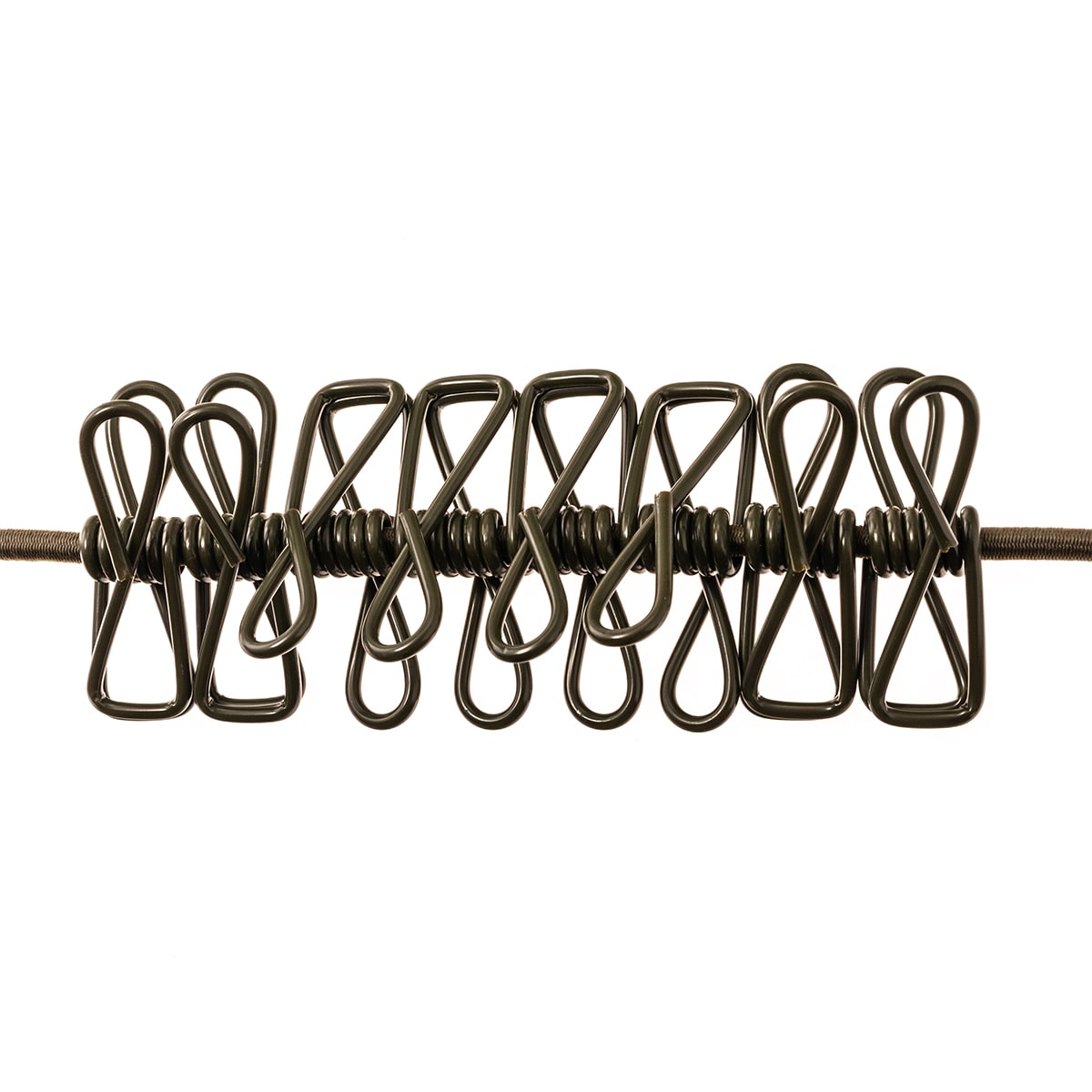 Linka na pranie Mil-Tec z klamrami - Olive