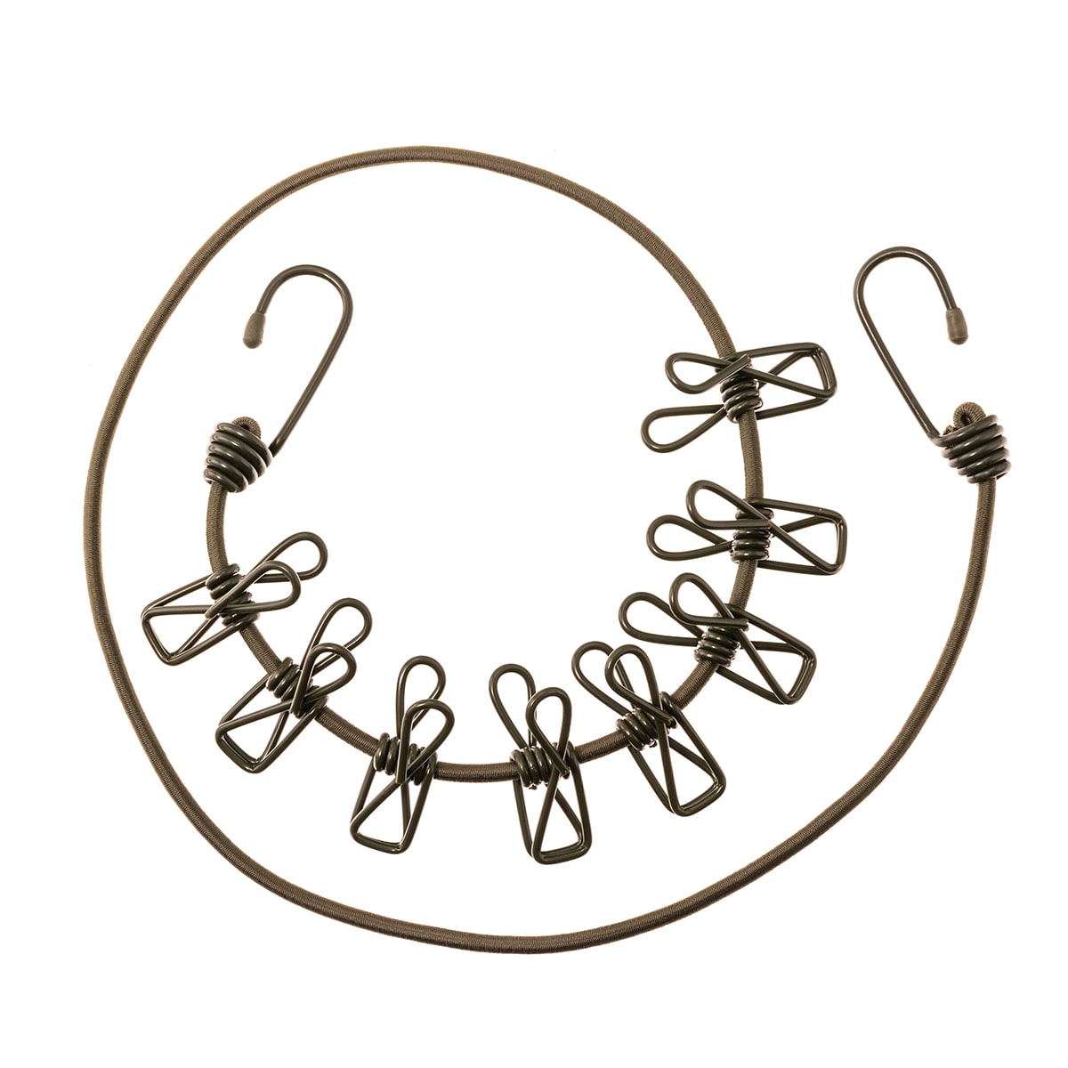 Linka na pranie Mil-Tec z klamrami - Olive