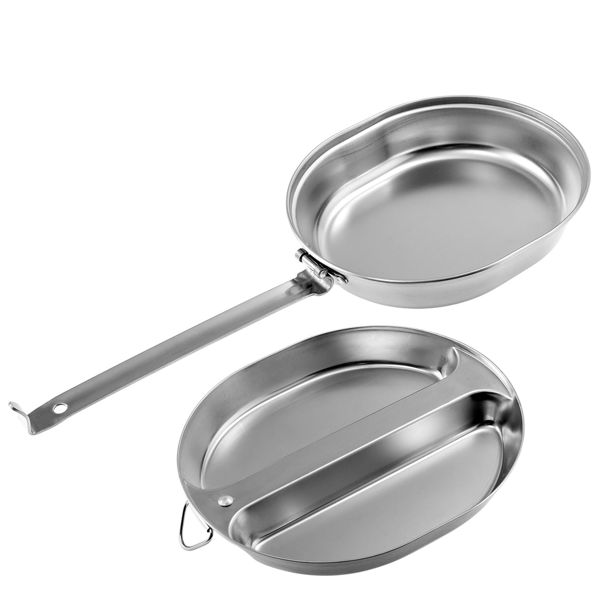 Menażka stalowa Mil-Tec 2-częściowa z uchwytem