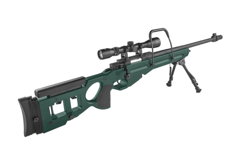 Karabin snajperski ASG Specna Arms SV-98 CORE z lunetą i dwójnogiem - russian green