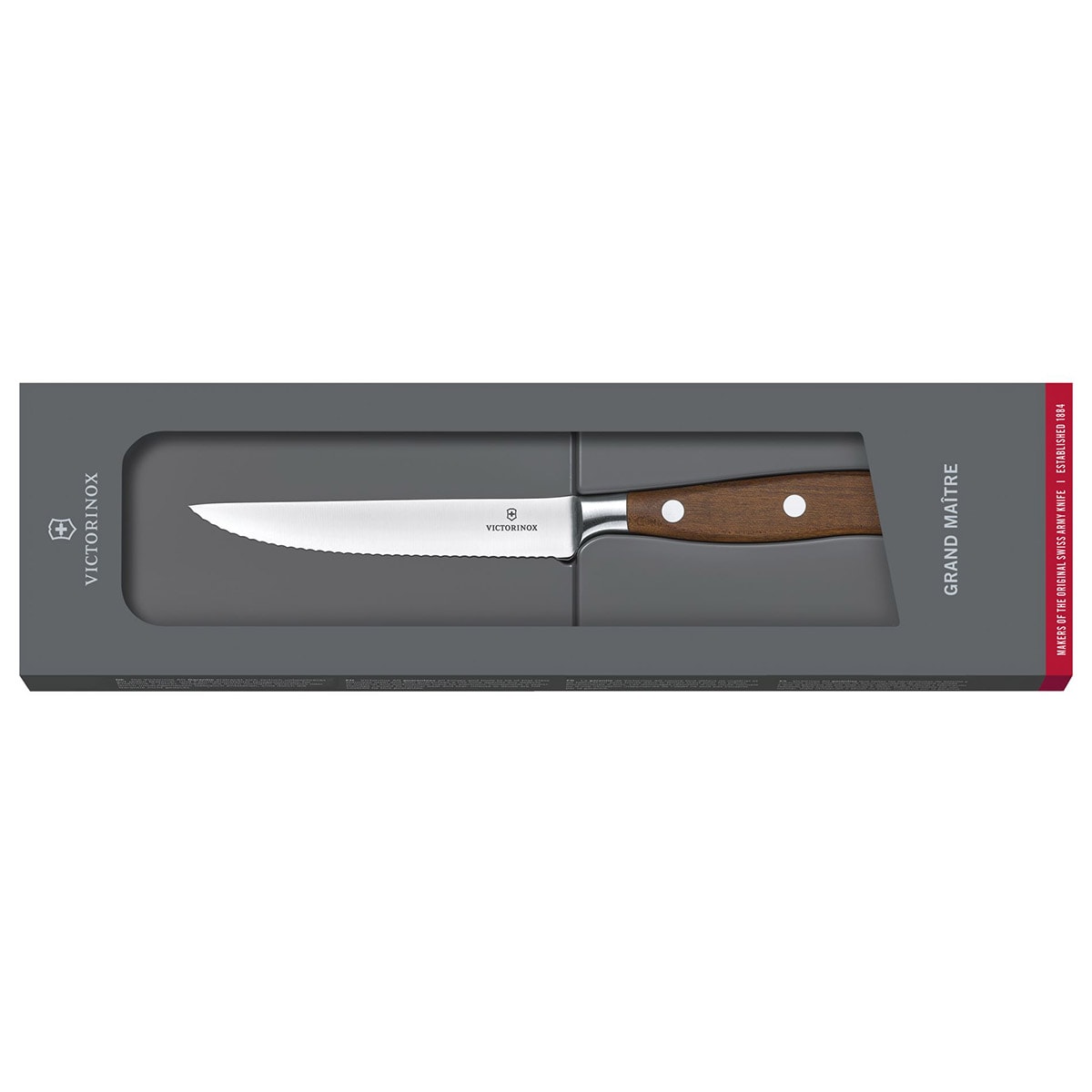 Nóż kuchenny Victorinox Grand Maitre Wood - nóż do steków 12 cm