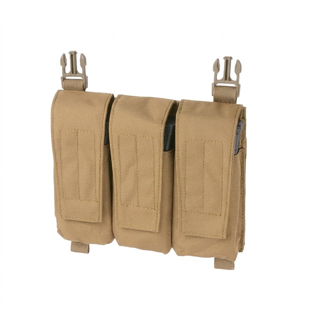 Potrójna ładownica 8Fields na magazynki do M4/M16 - coyote
