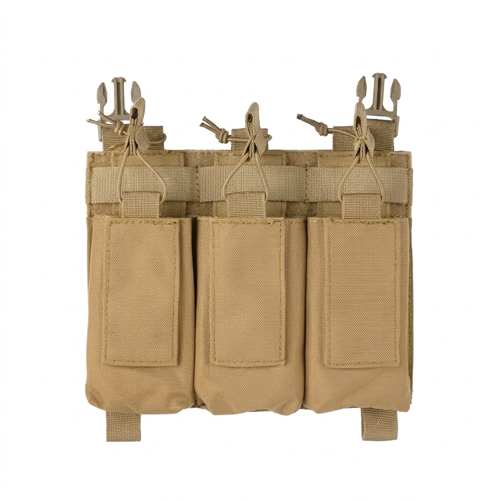 Potrójna ładownica 8Fields na magazynki do M4/M16 - coyote