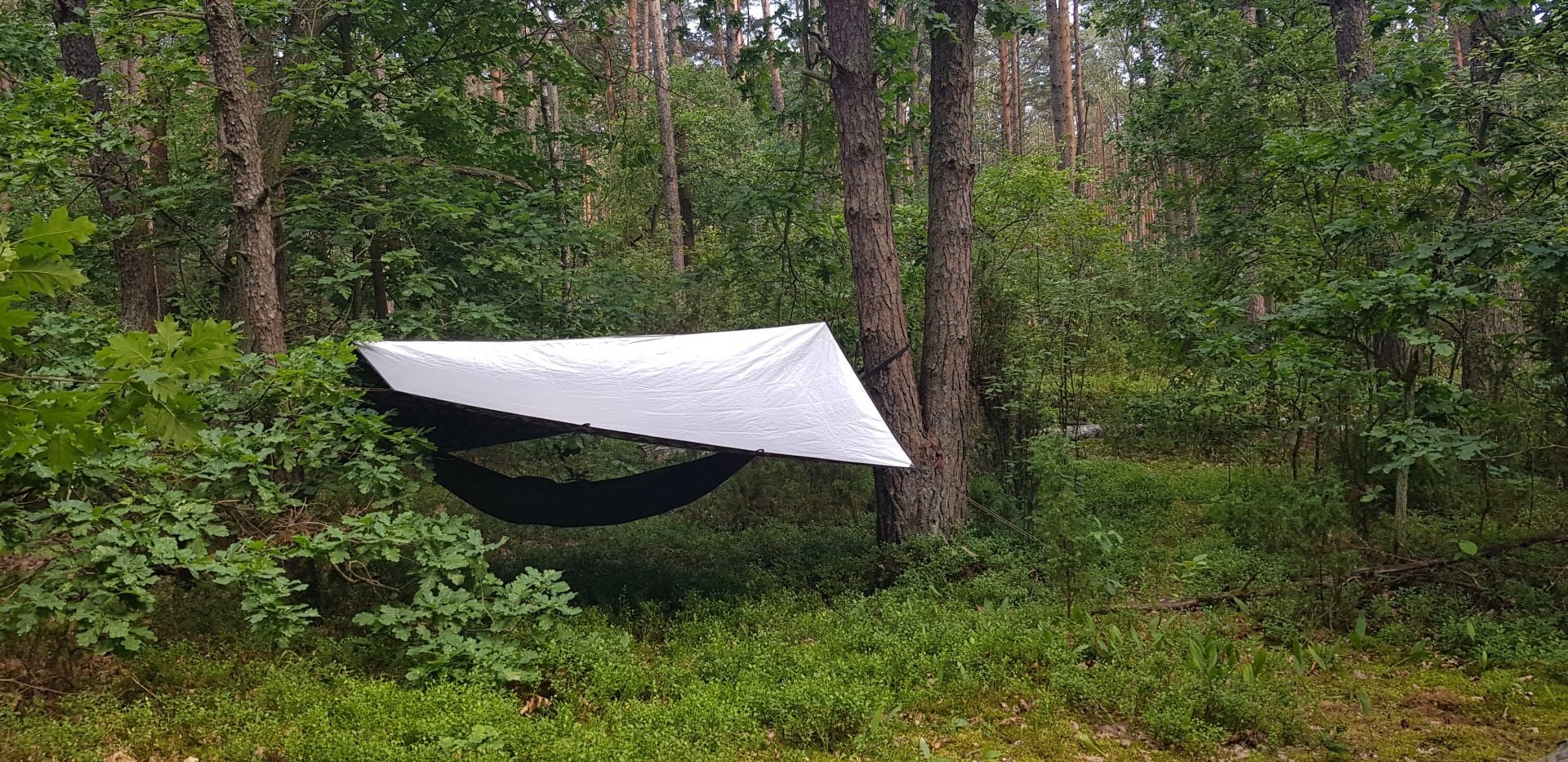 Płachta biwakowa Bushmen Thermo Tarp z termoizolacją 3X3 Camo