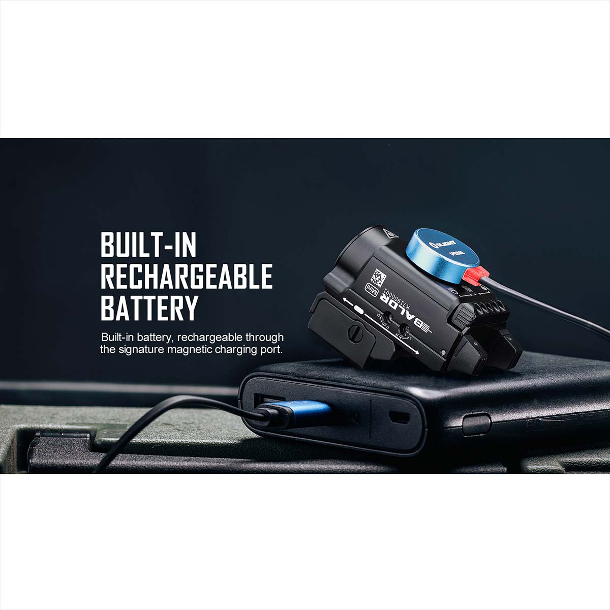 Latarka na broń z celownikiem laserowym Olight BALDR Mini - 600 lumenów, Green Laser