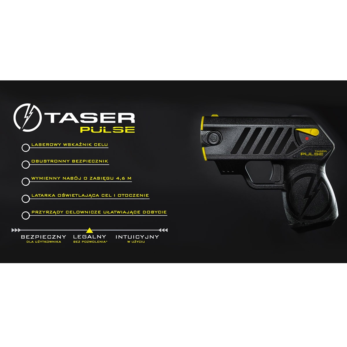Paralizator Taser Pulse Laser Pointer SET