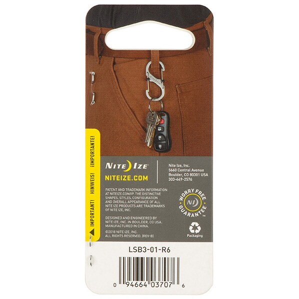 Karabińczyk Nite Ize S-Biner Slide Lock Steel 3 Black