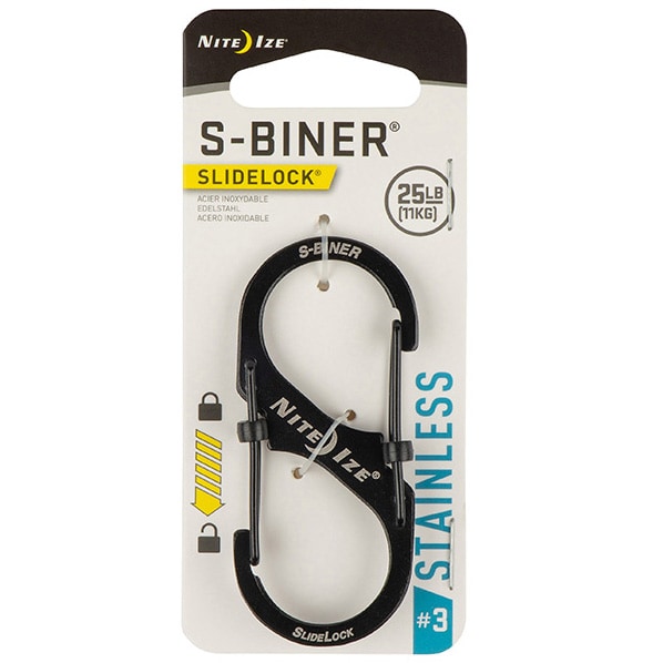 Karabińczyk Nite Ize S-Biner Slide Lock Steel 3 Black