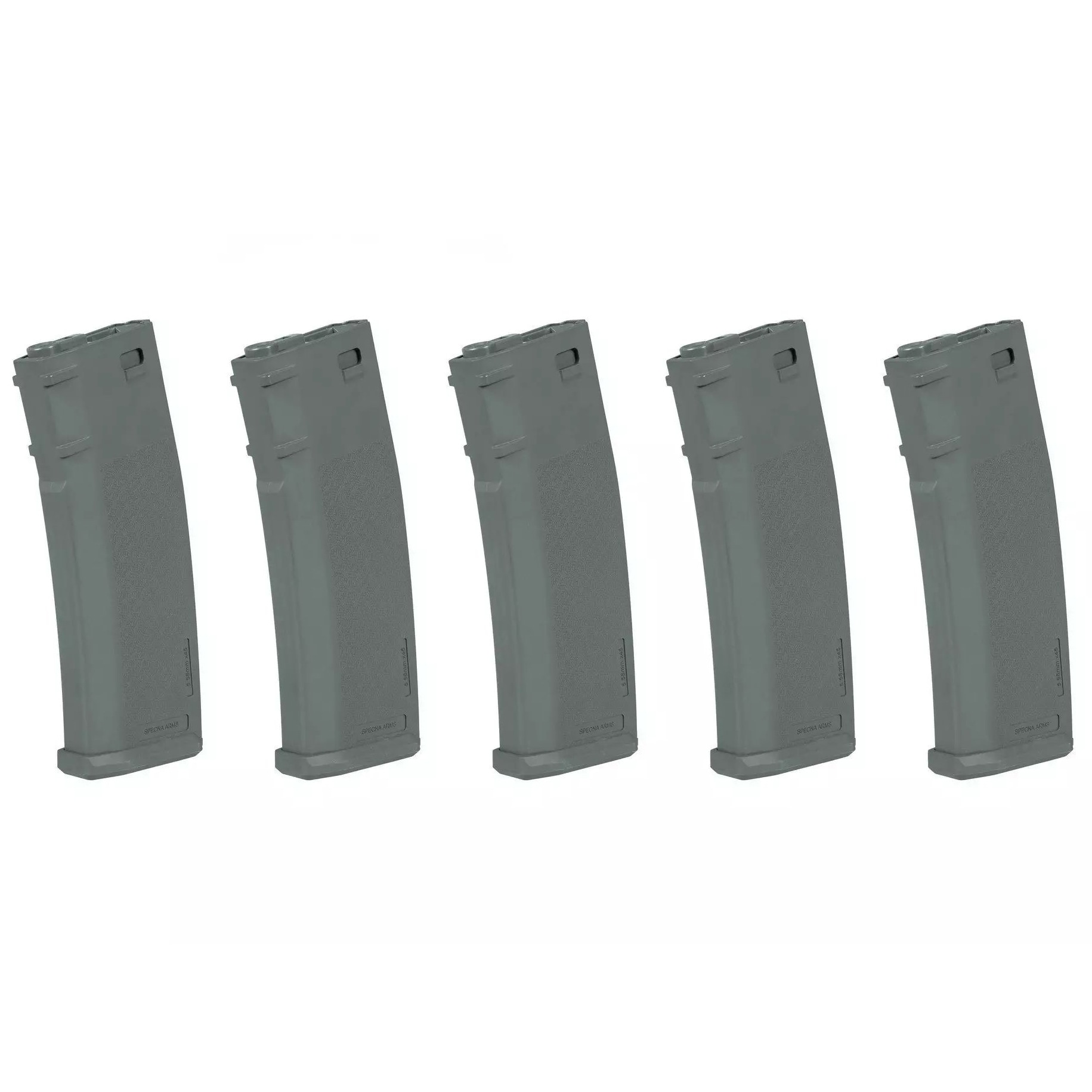 Набір із 5 магазинів Specna Arms Hi-Cap S-Mag для реплік M4/M16 - Chaos Grey