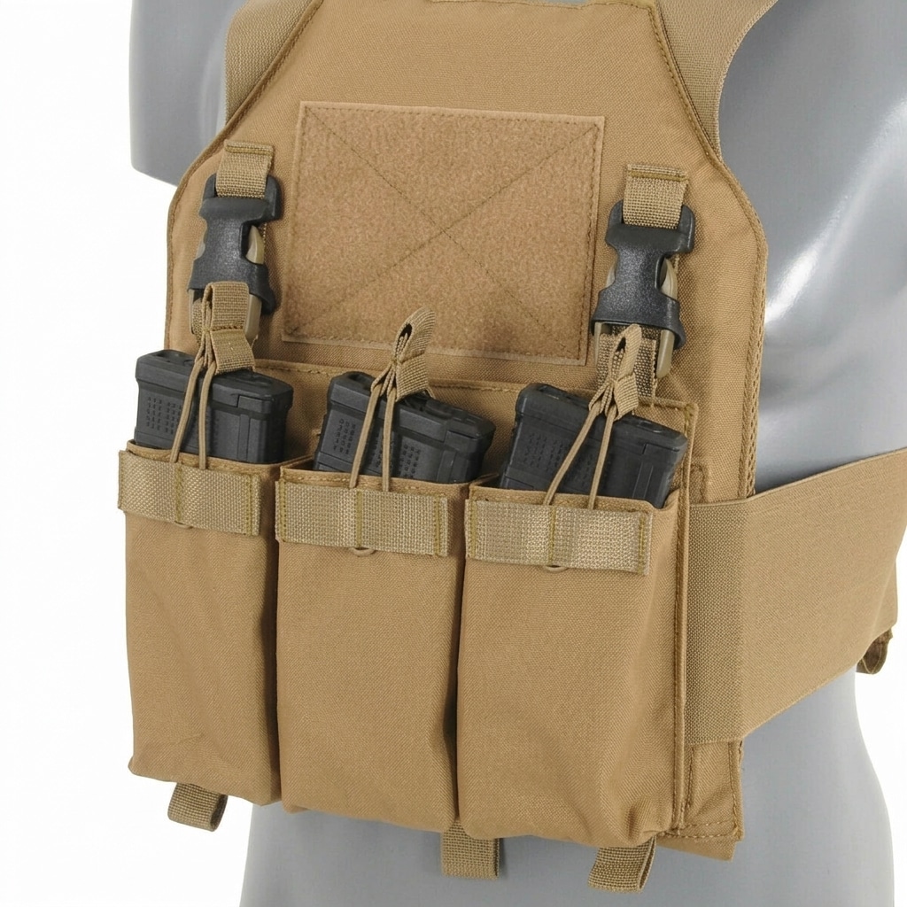 Potrójna ładownica 8Fields Buckle Up na magazynki M4/M16 - coyote