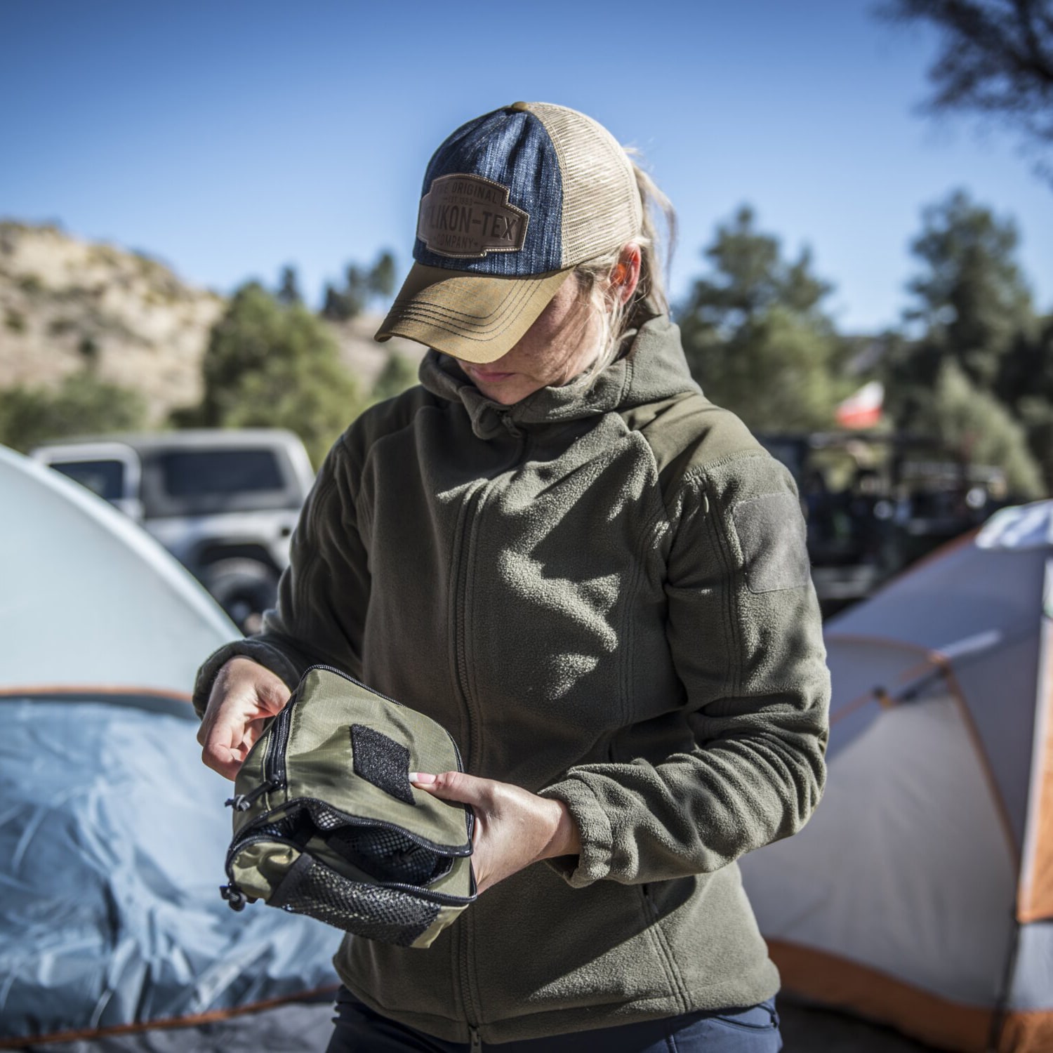 Kosmetyczka Helikon-Tex Travel Toiletry Bag - Olive Green/Black