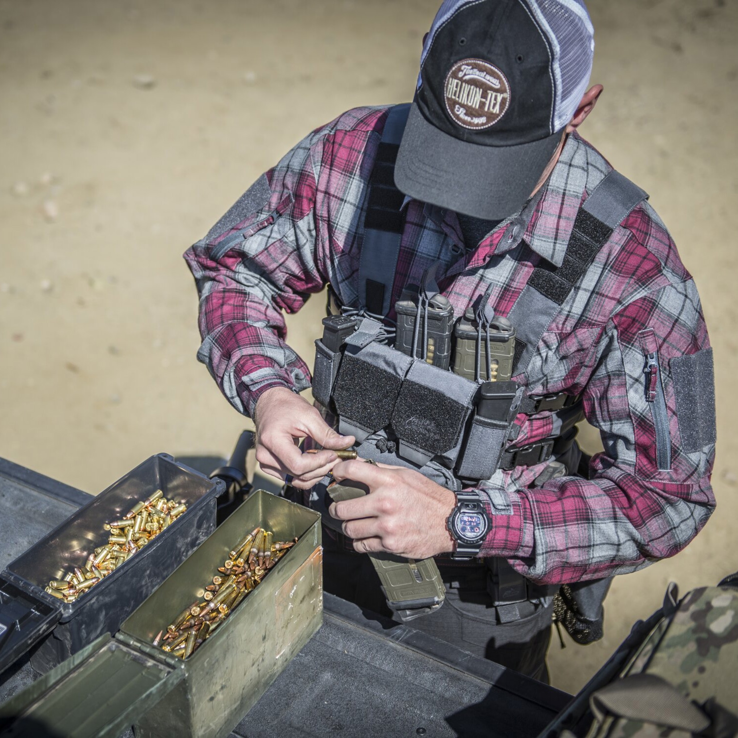 Kamizelka taktyczna typu Chest Rig Helikon-Tex Competition MultiGun - Shadow Grey