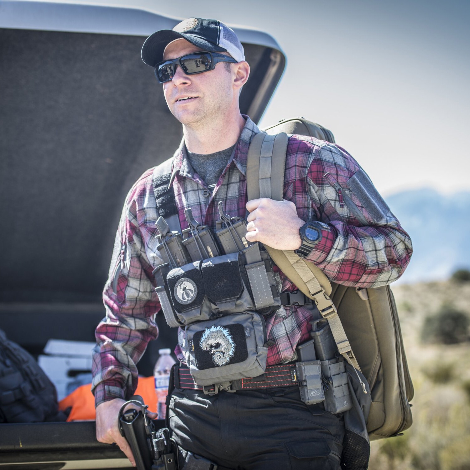 Kamizelka taktyczna typu Chest Rig Helikon-Tex Competition MultiGun - Shadow Grey