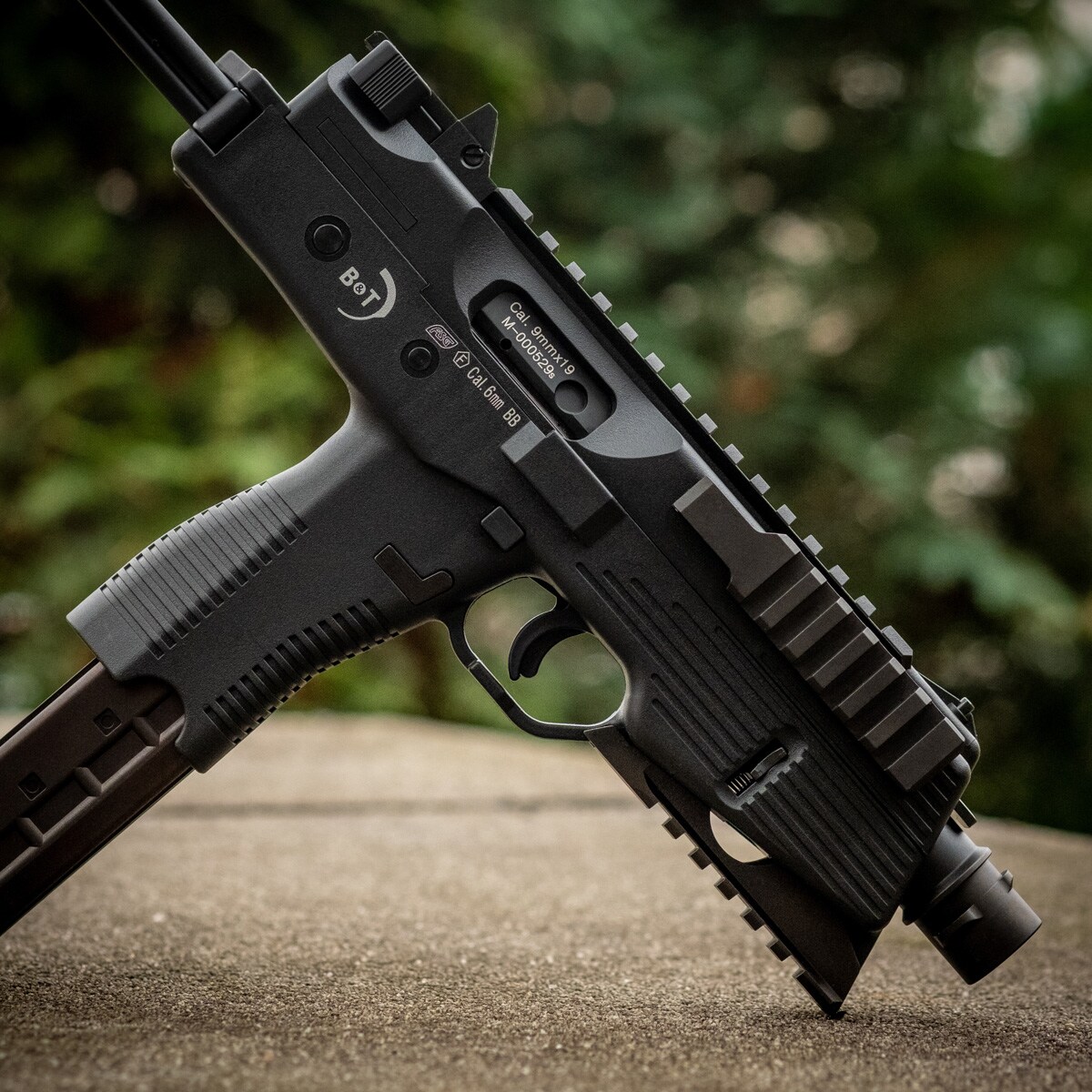Pistolet maszynowy GBB ASG MP9 A3 - czarny