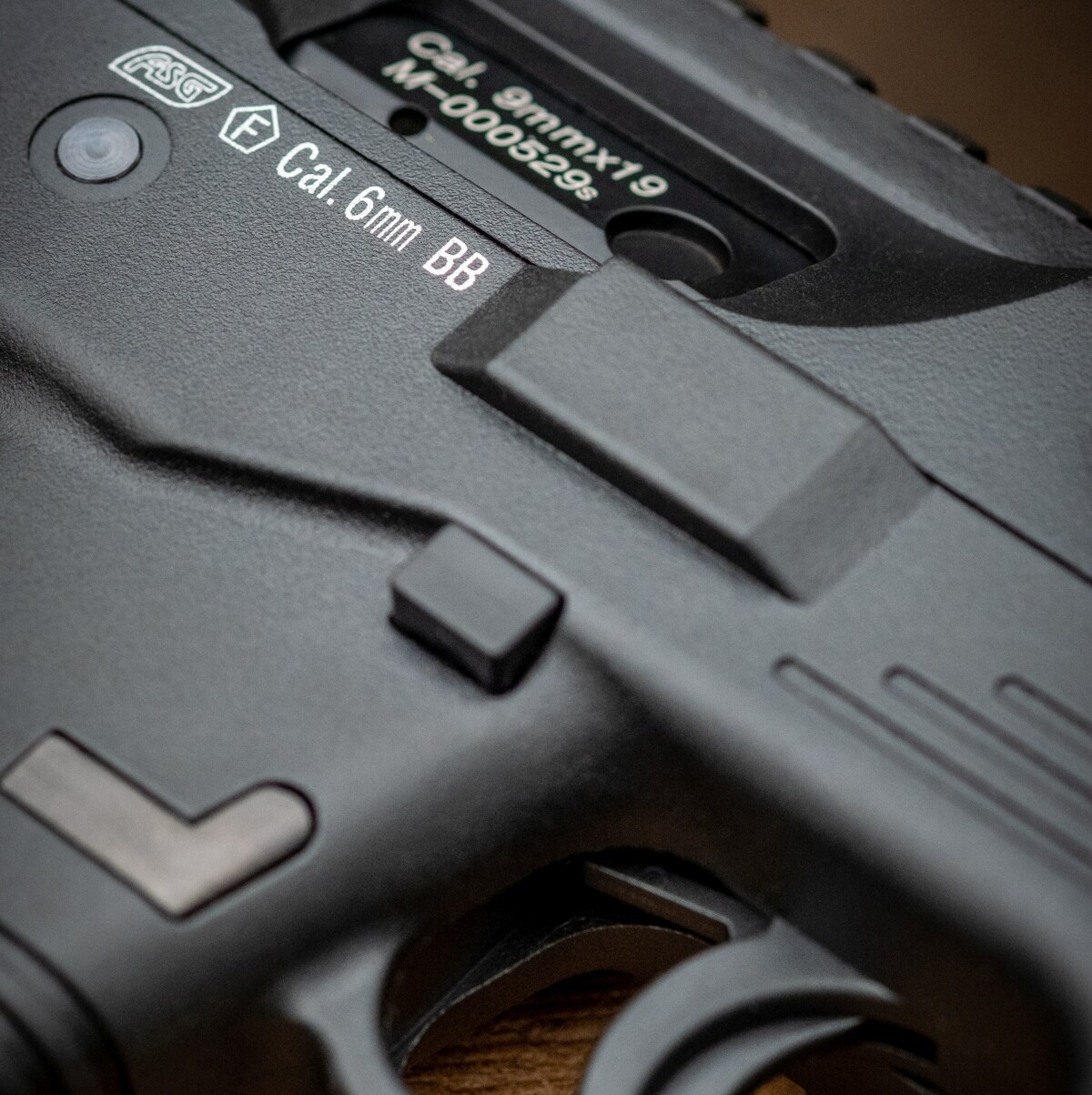 Pistolet maszynowy GBB ASG MP9 A3 - czarny