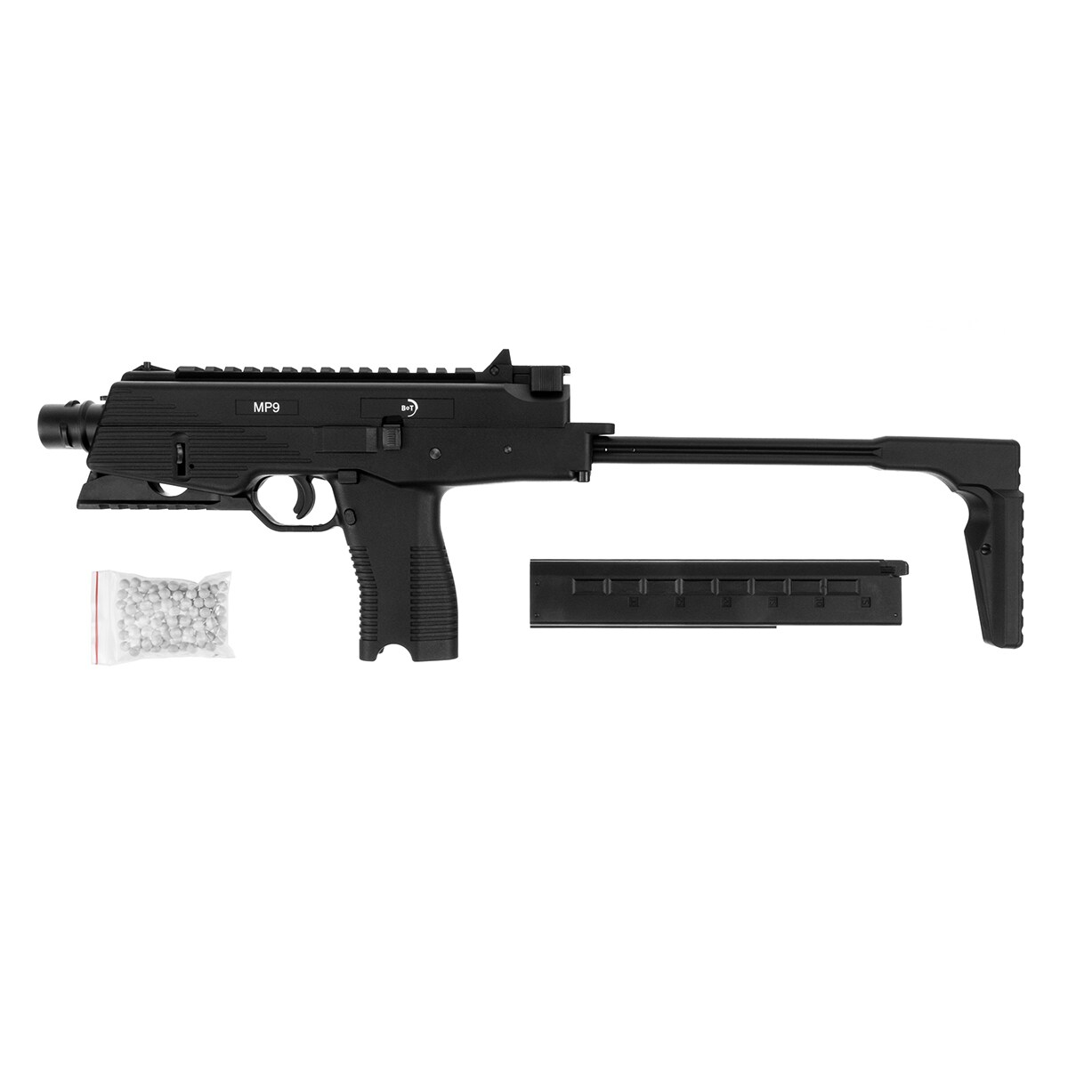 Pistolet maszynowy GBB ASG MP9 A3 - czarny