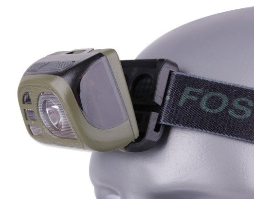 Тактичний налобний ліхтар Fosco Tactical Headlight Olive - 140 люмен