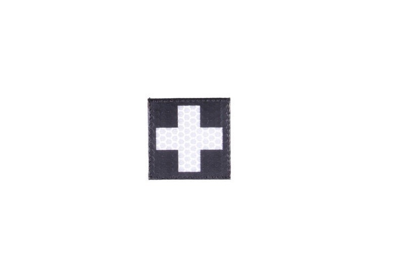 Naszywka Combat-ID IR Krzyż medyczny - czarny 
