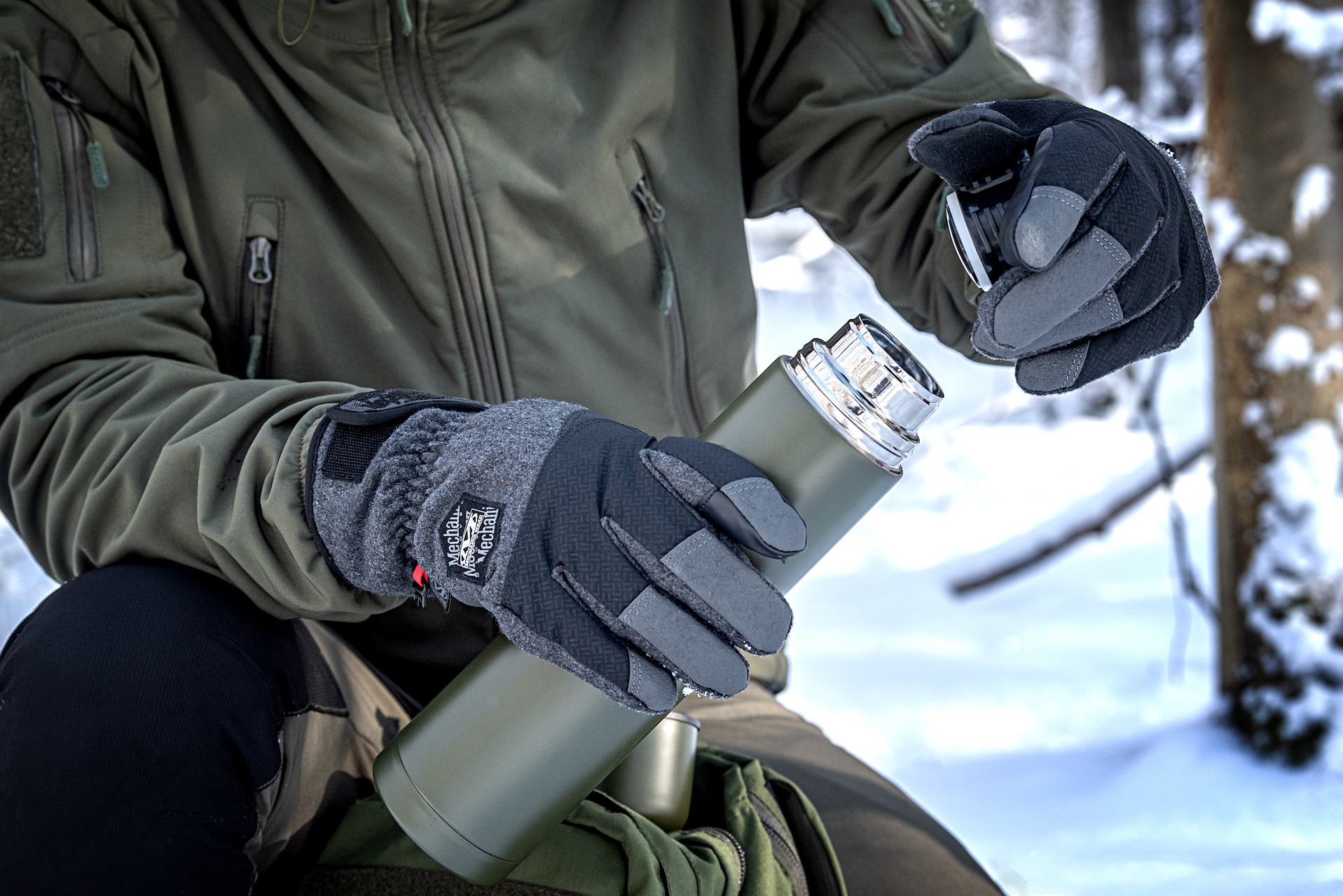 Termos Mil-Tec ze stali nierdzewnej 1 l - Olive