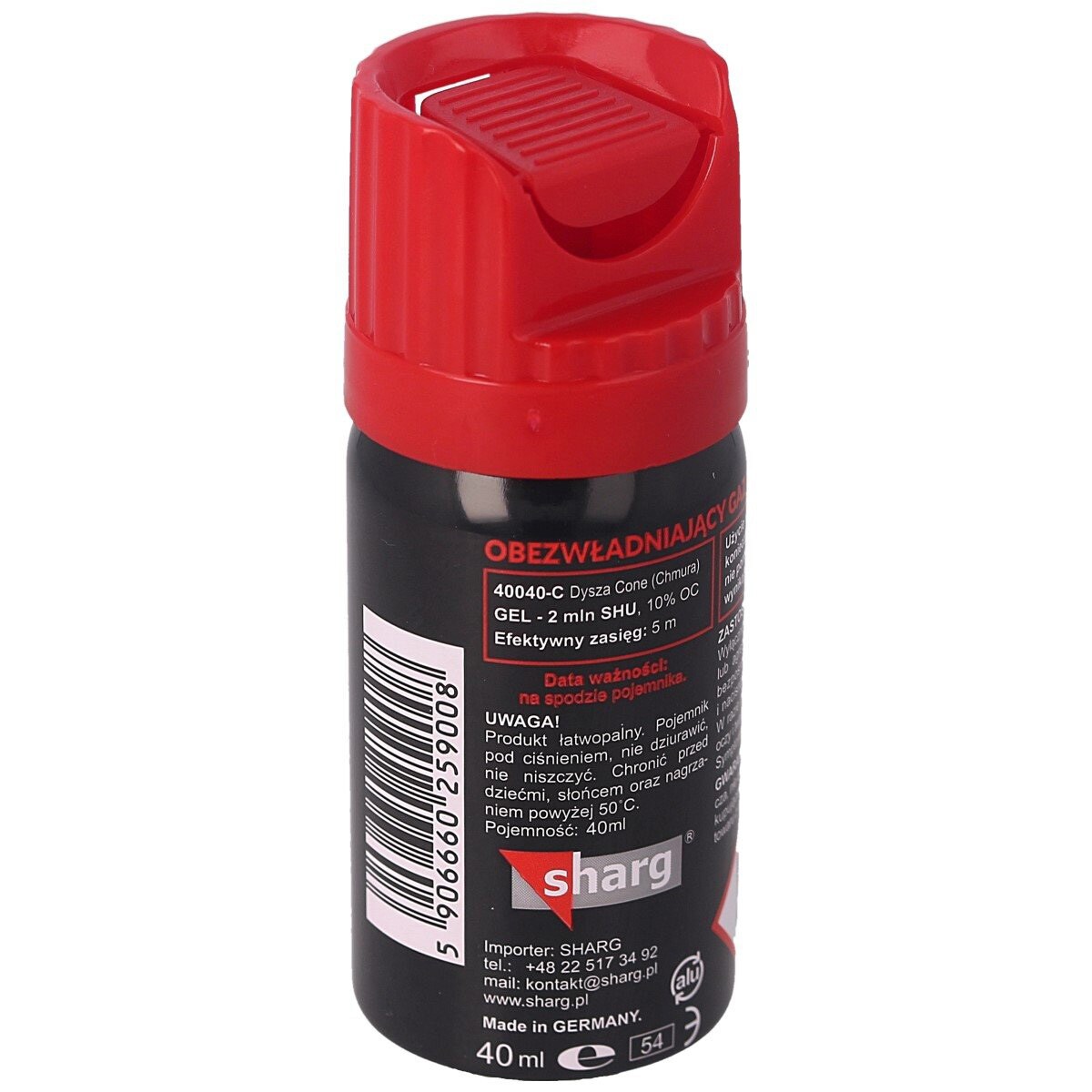 Gaz pieprzowy Nato Defense Gel Red - stożek 40 ml