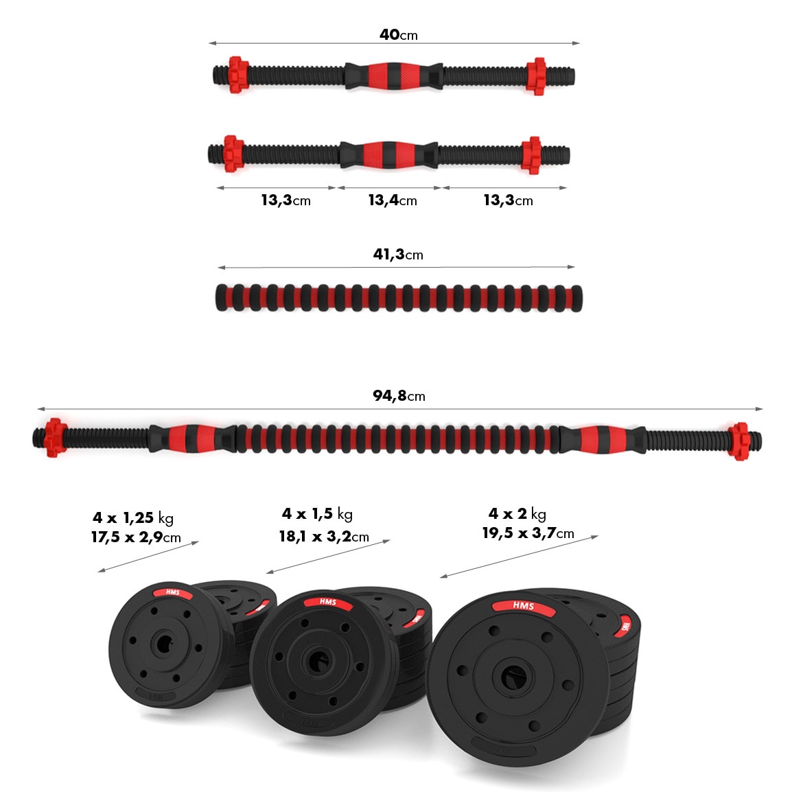 Zestaw do ćwiczeń siłowych HMS SGP20