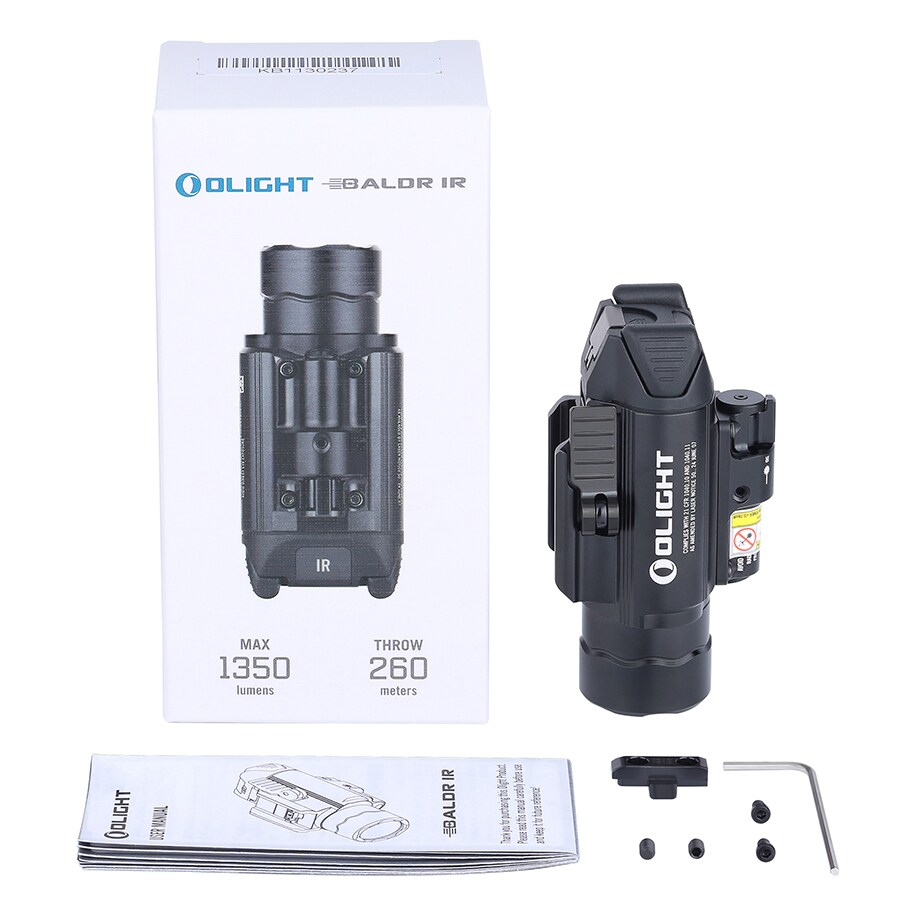 Latarka z celownikiem laserowym Olight BALDR IR - 1350 lumenów