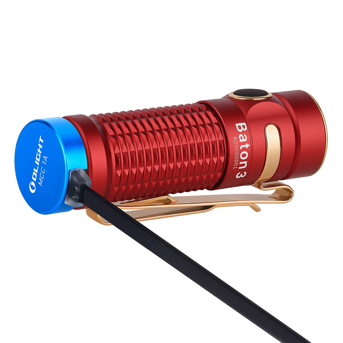 Latarka akumulatorowa Olight Baton 3 Red - 1200 lumenów
