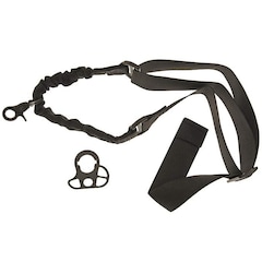 Одноточковий ремінь для перенесення GFC Tactical Bungee в зборі - чорний
