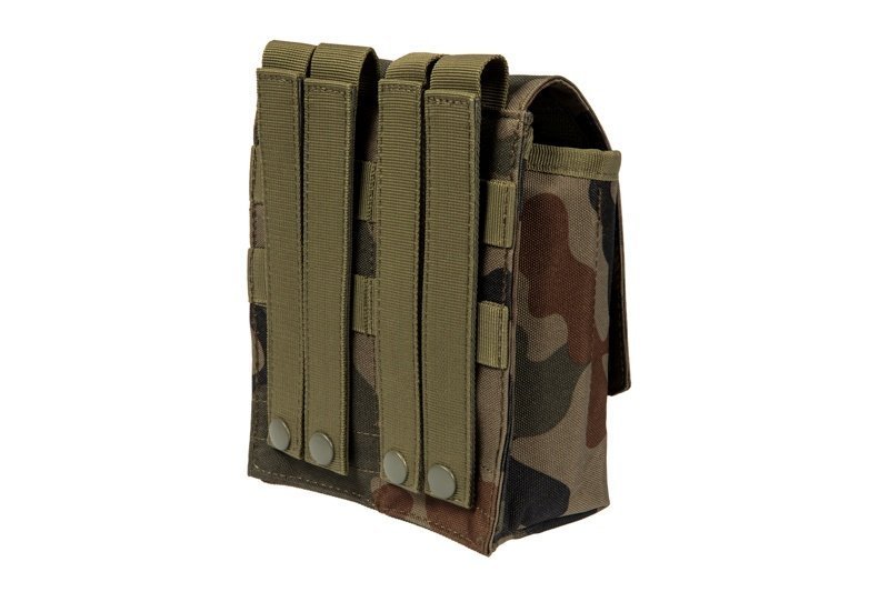 Podwójna ładownica GFC Tactical na magazynki typu AK - wz.93 Pantera PL Woodland