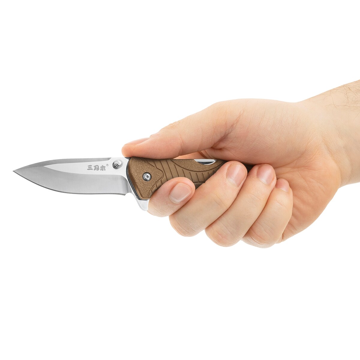 Nóż składany Sanrenmu 7089SUX-PO-T3 Coyote