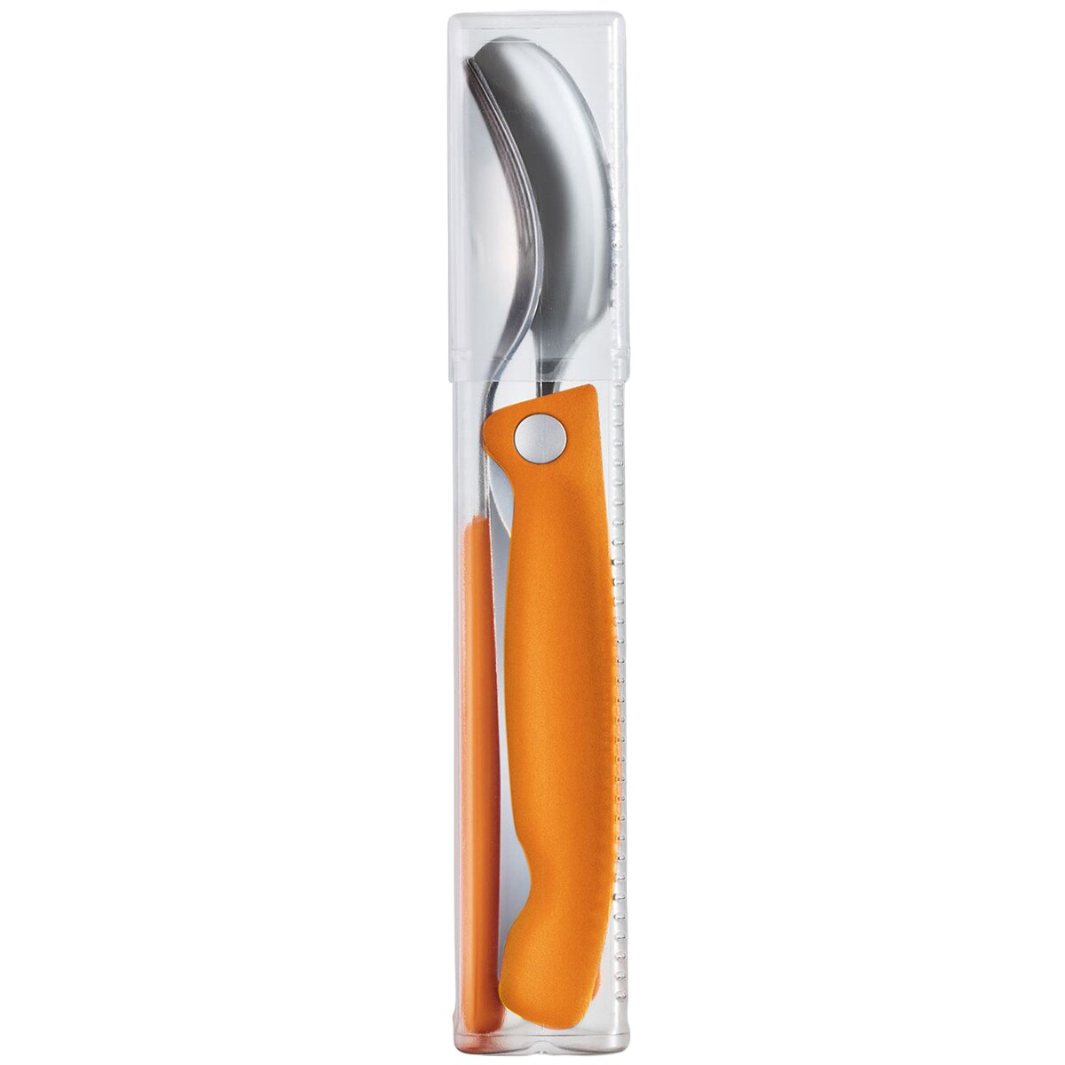 Zestaw Victorinox - nóż składany, widelec, łyżka - Orange