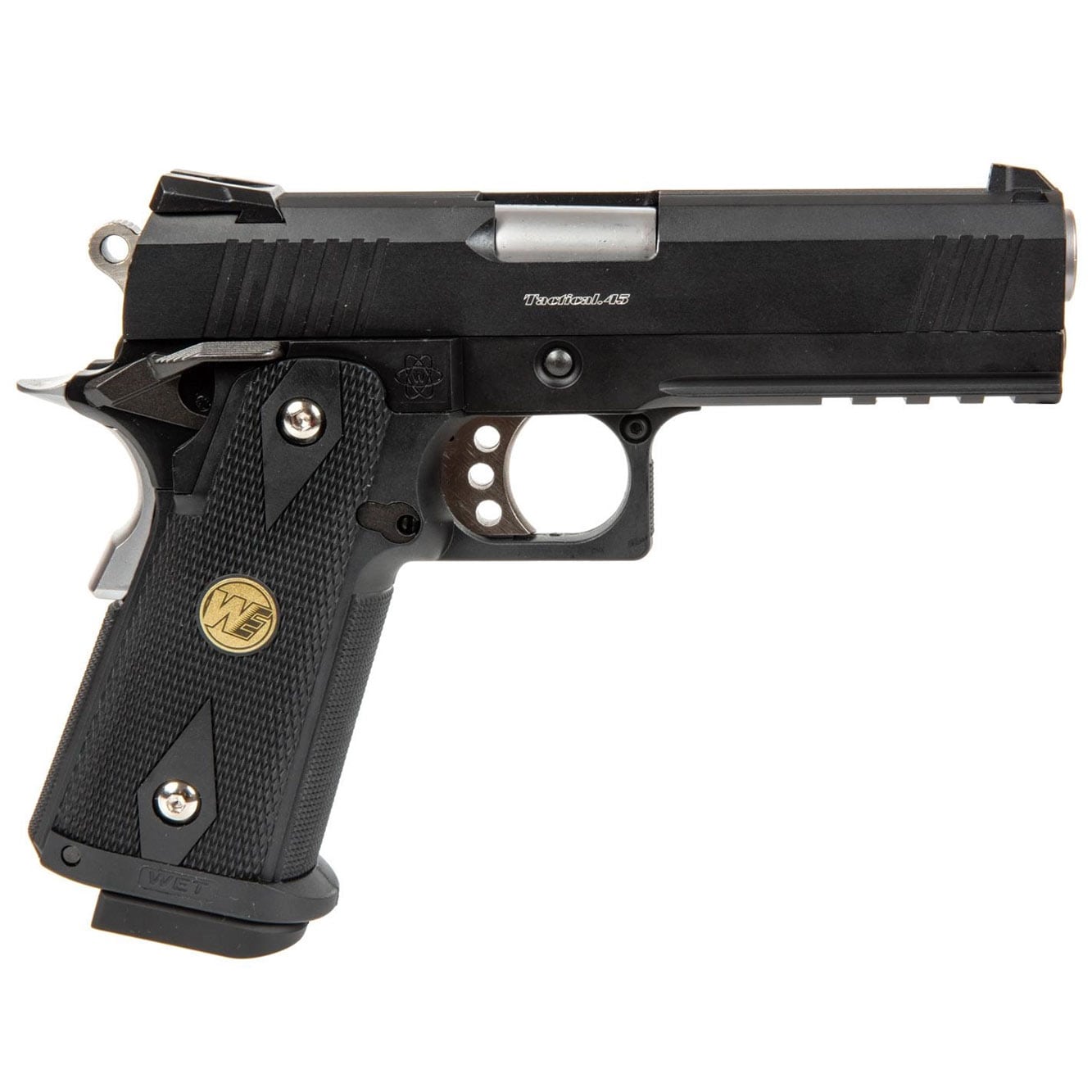 Пістолет GBB WE Hi-Capa 4.3 Maple Leaf OPS Special Edition - Чорний