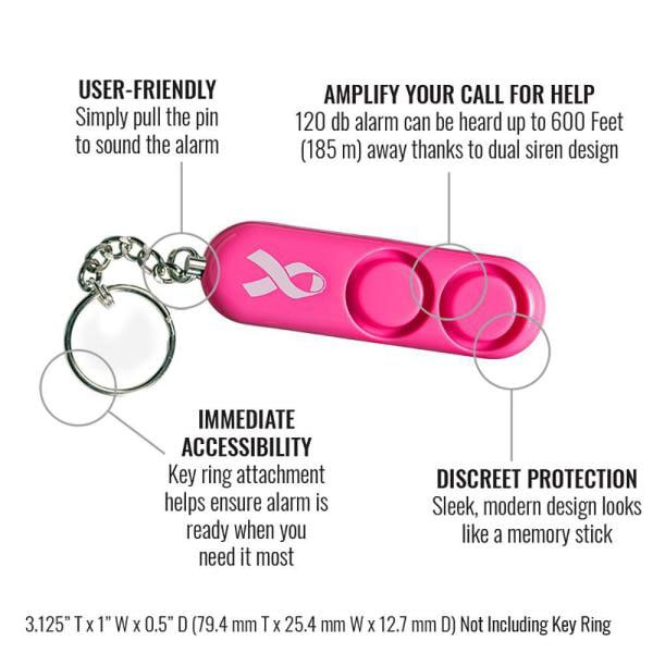 Alarm osobisty Sabre BBCF-01 Pink