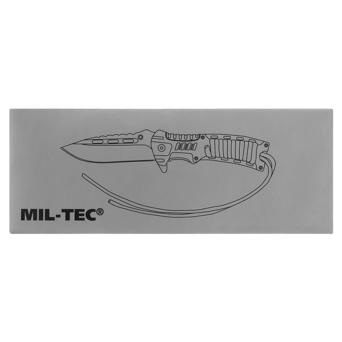 Nóż składany Mil-Tec Paracord z krzesiwem - Black