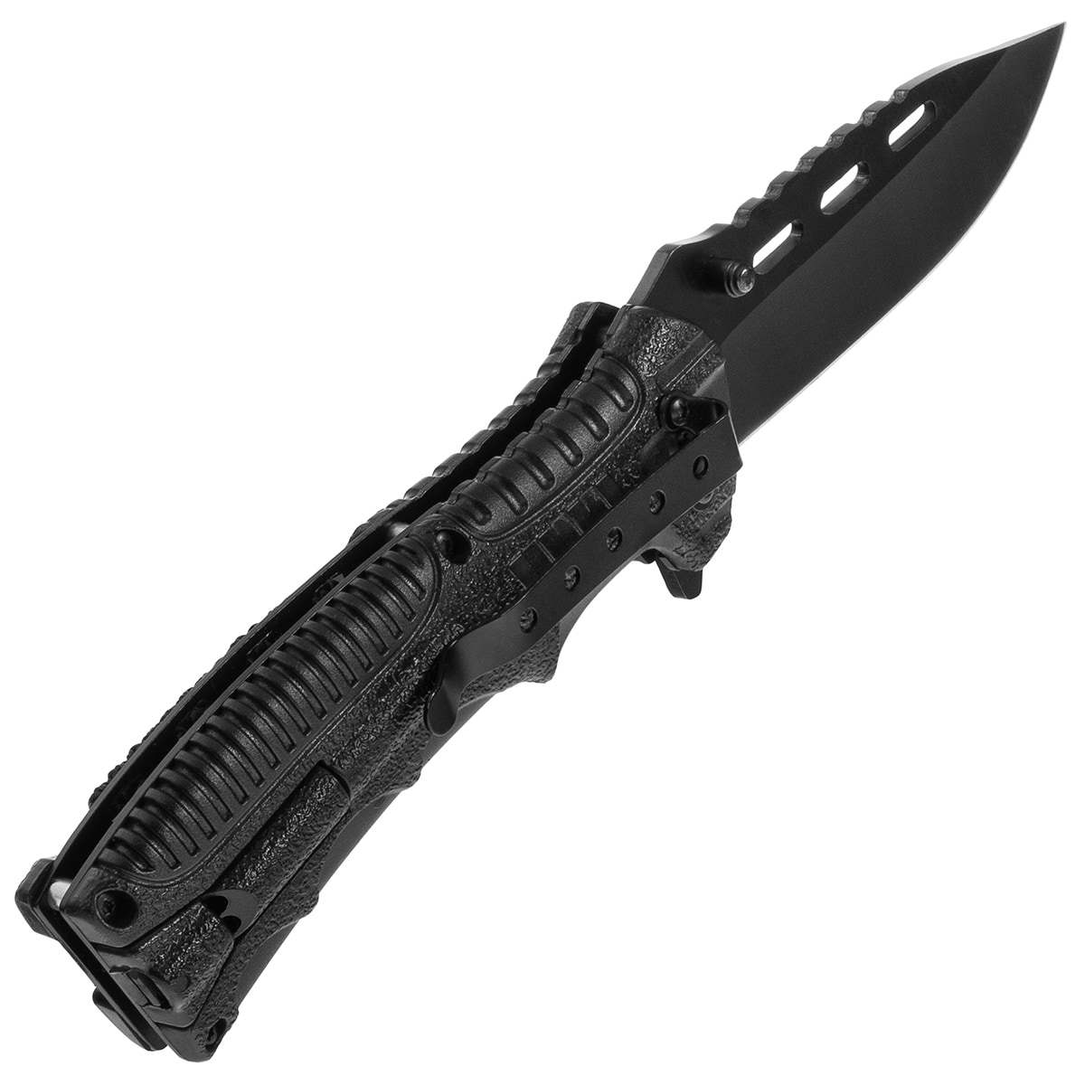 Nóż składany Mil-Tec Paracord z krzesiwem - Black