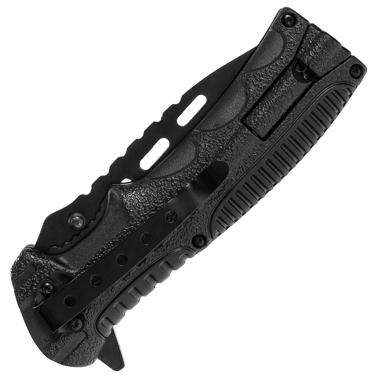 Nóż składany Mil-Tec Paracord z krzesiwem - Black