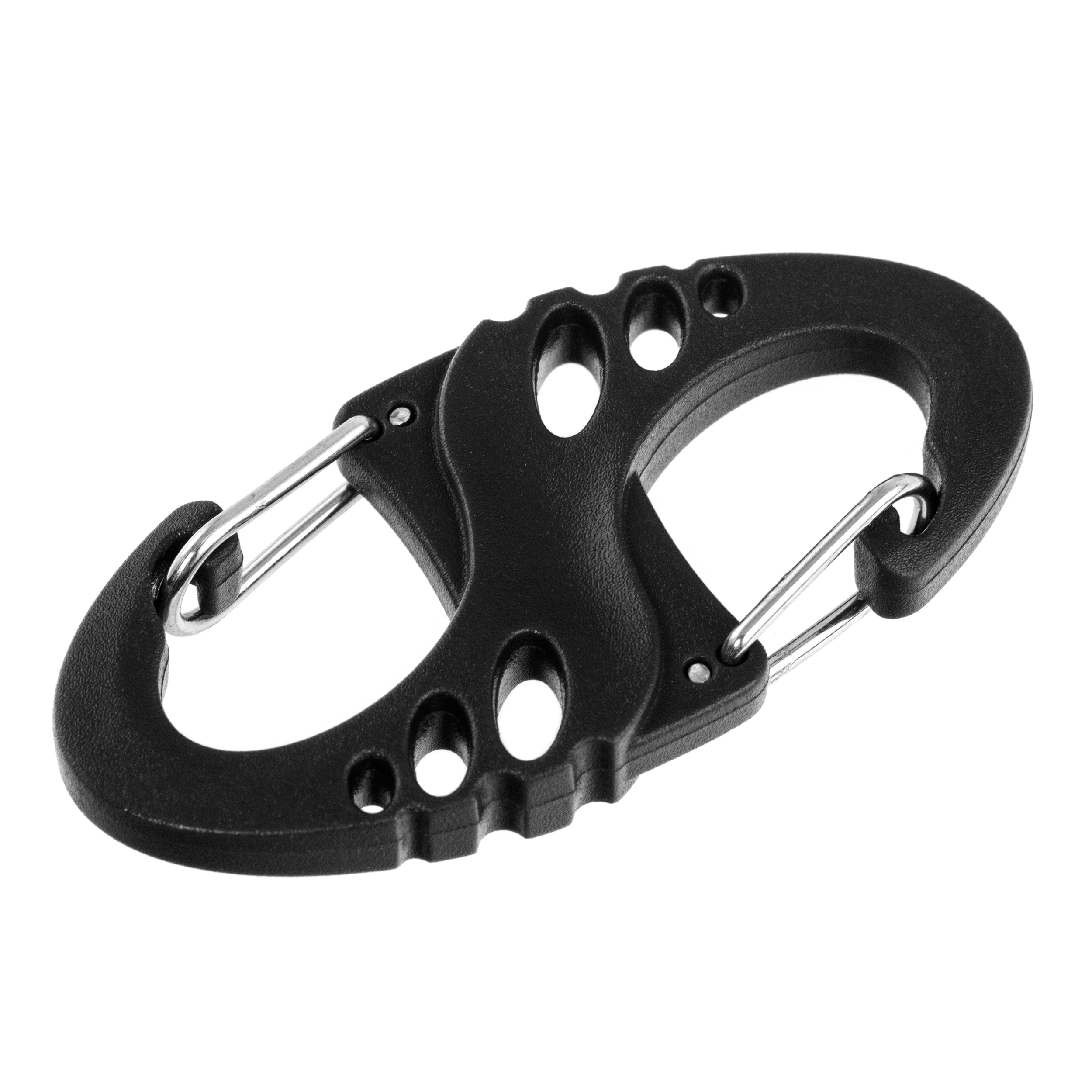 Zestaw karabińczyków Mil-Tec S-Hook Black - 10 szt.