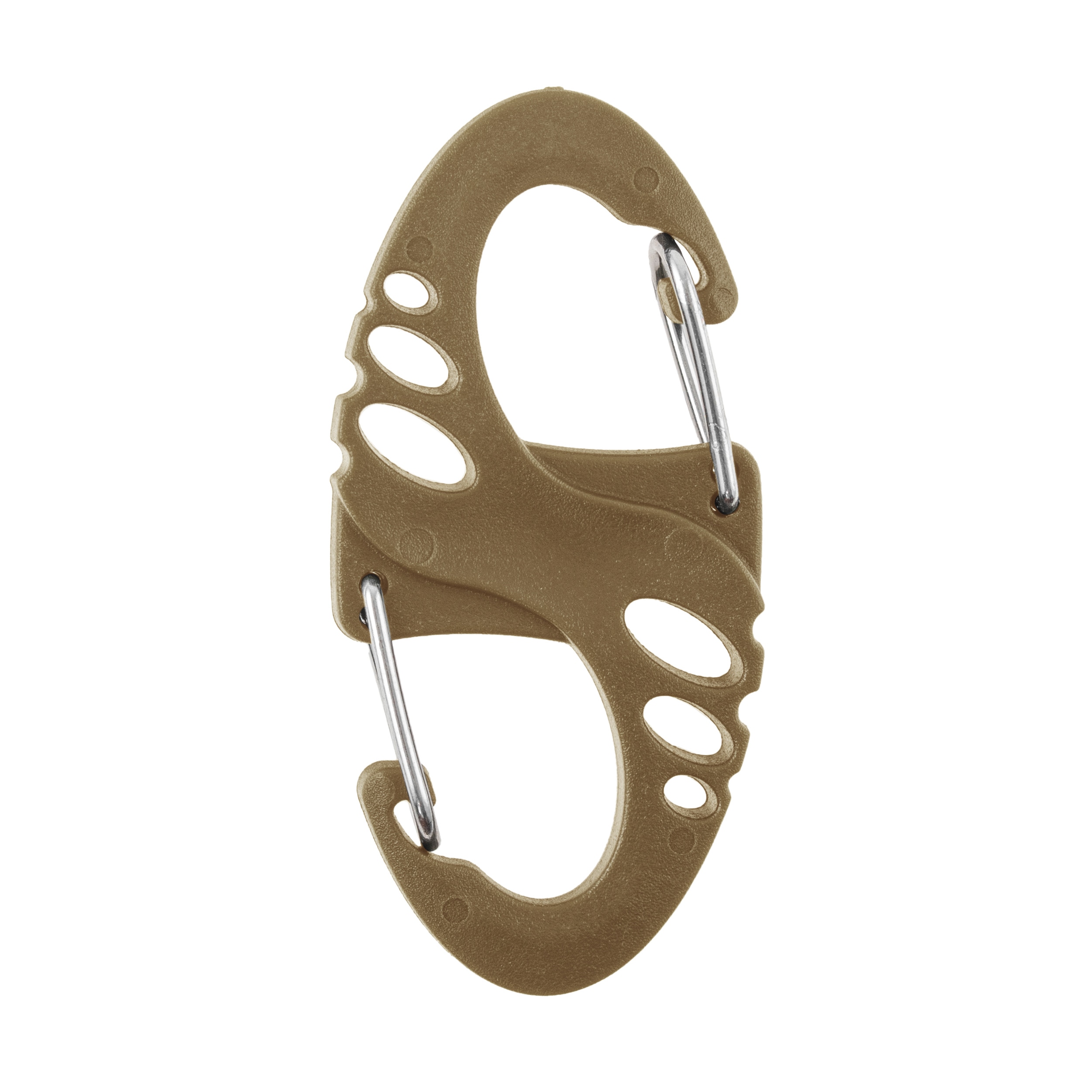 Zestaw karabińczyków Mil-Tec S-Hook Coyote - 10 szt.