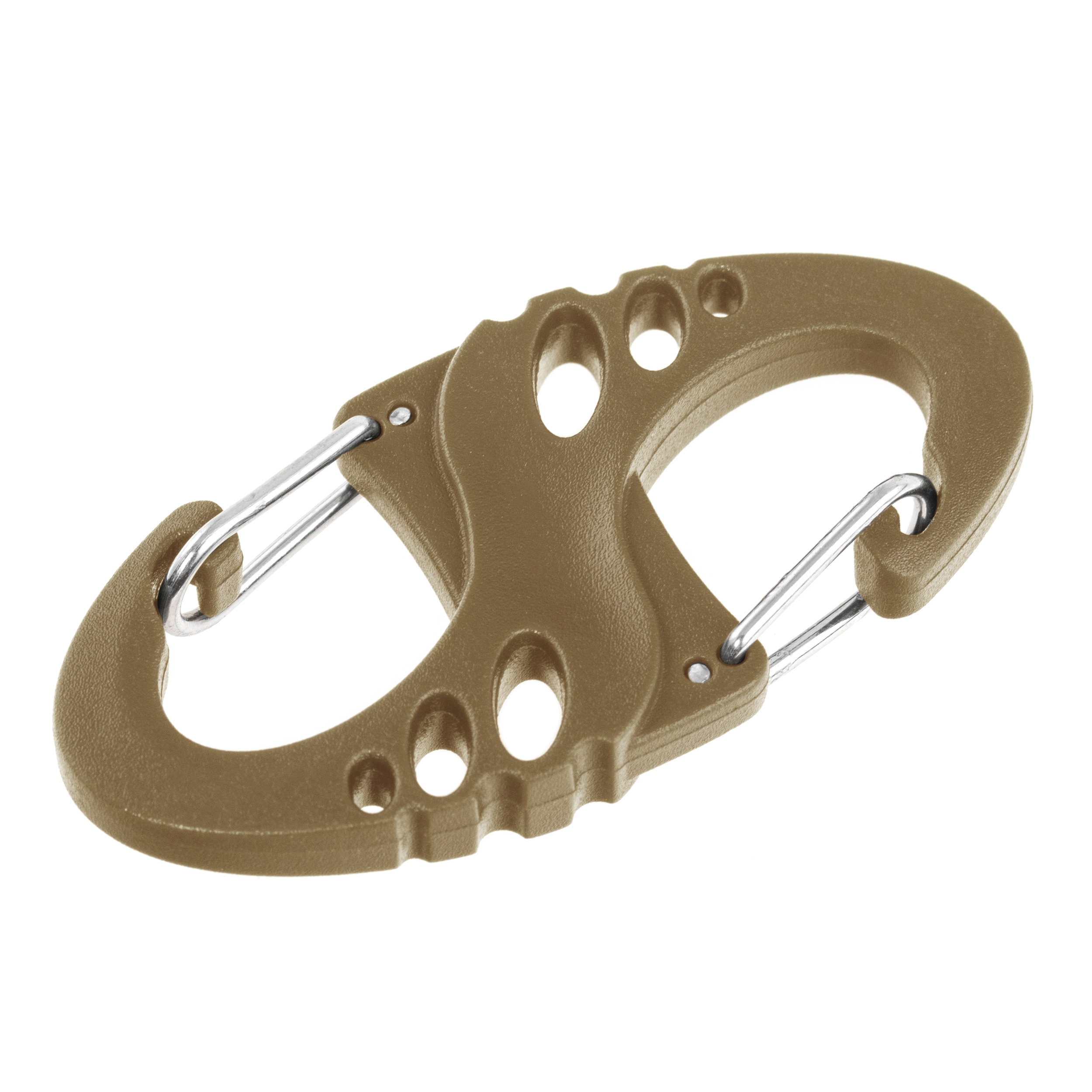 Zestaw karabińczyków Mil-Tec S-Hook Coyote - 10 szt.