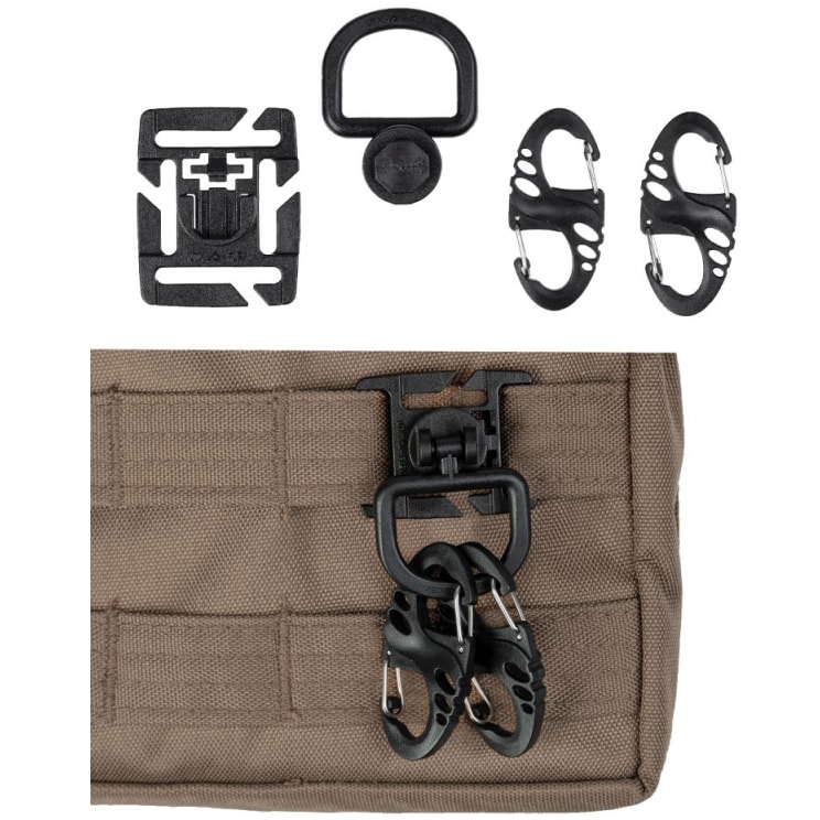 Zestaw uchwytów Mil-Tec Ultimate Tactical do systemu MOLLE - czarny