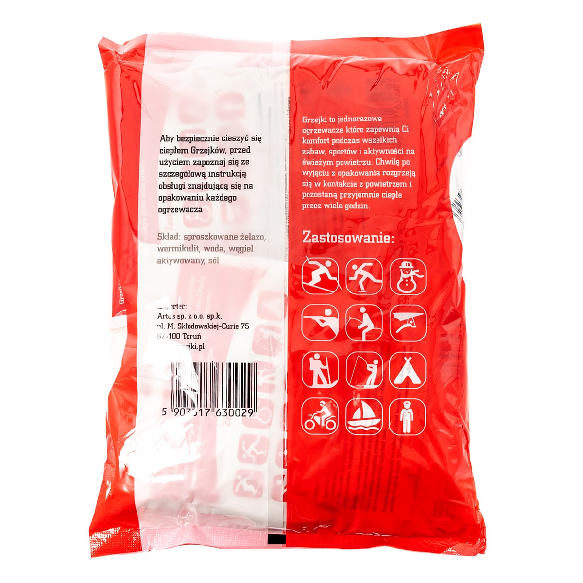 Ogrzewacz chemiczny Grzejki do rąk - 10 par