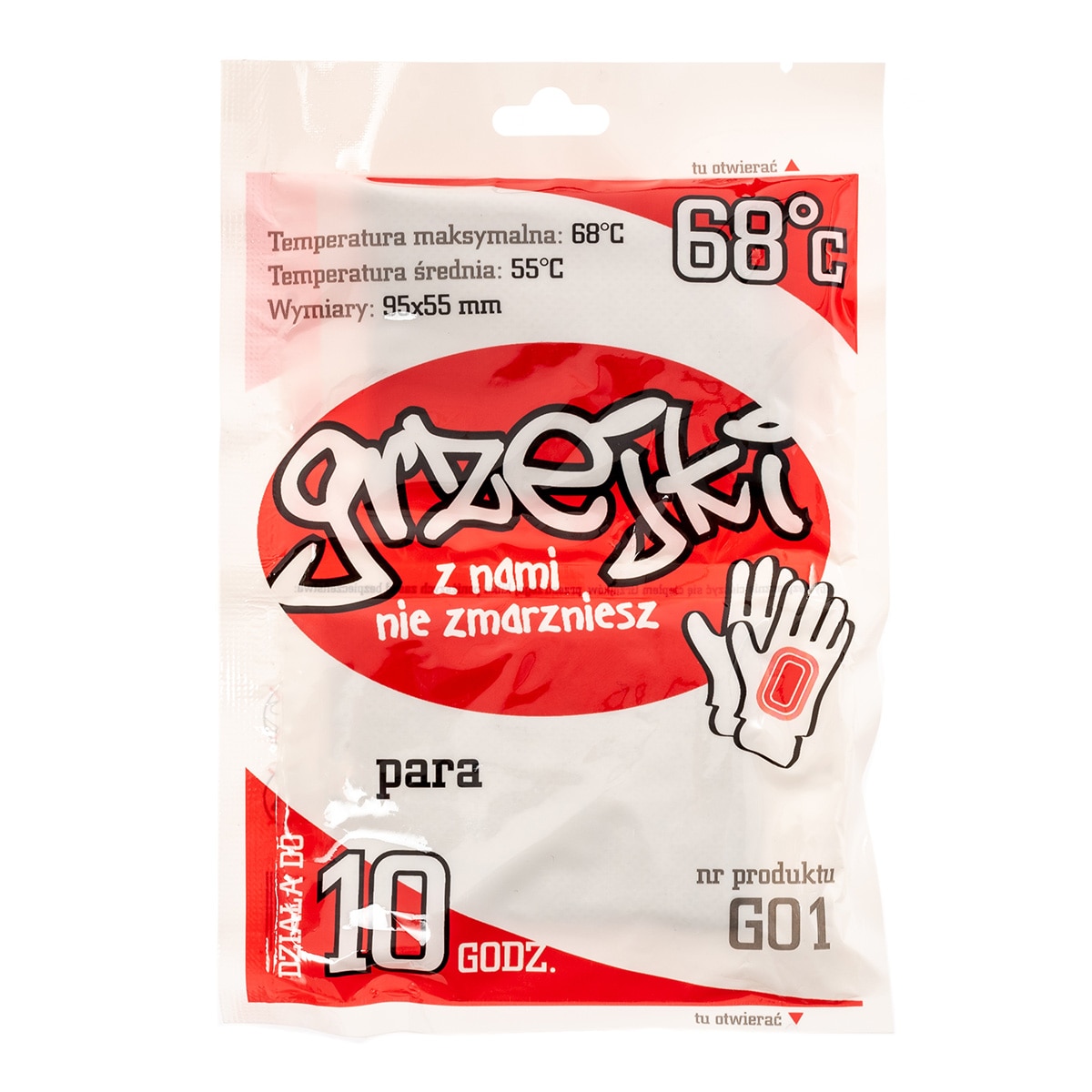 Ogrzewacz chemiczny Grzejki do rąk - 10 par