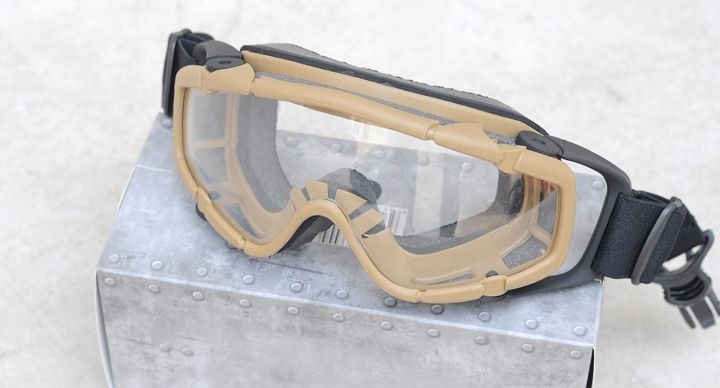 Тактичні окуляри FMA SI з кріпленням на шолом - Tan