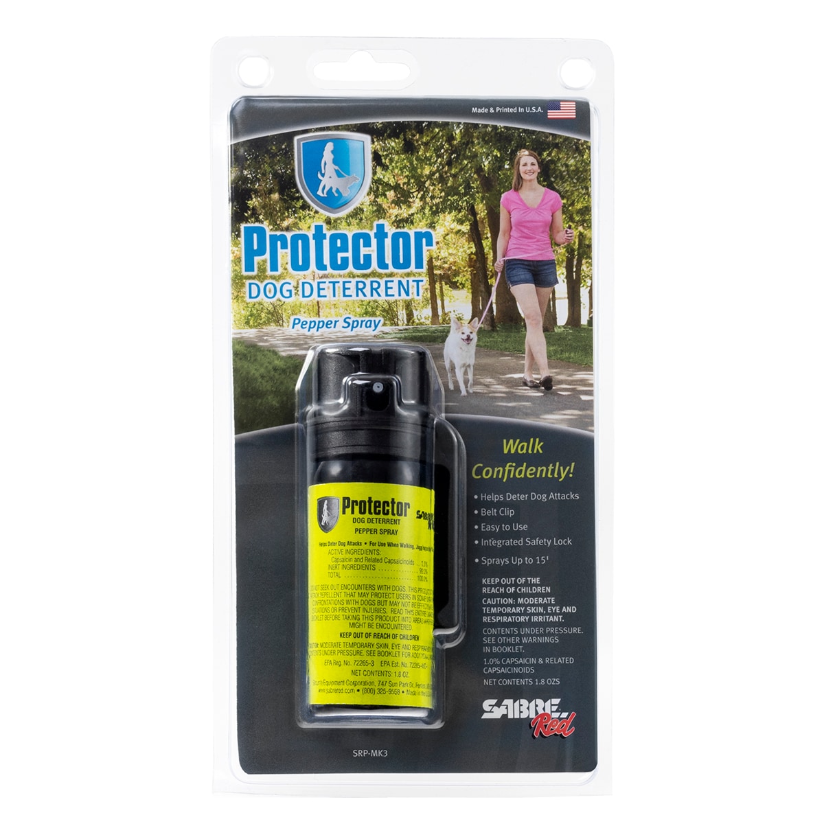Gaz pieprzowy na psy i wilki Sabre Red Protector MK3 53 ml - strumień