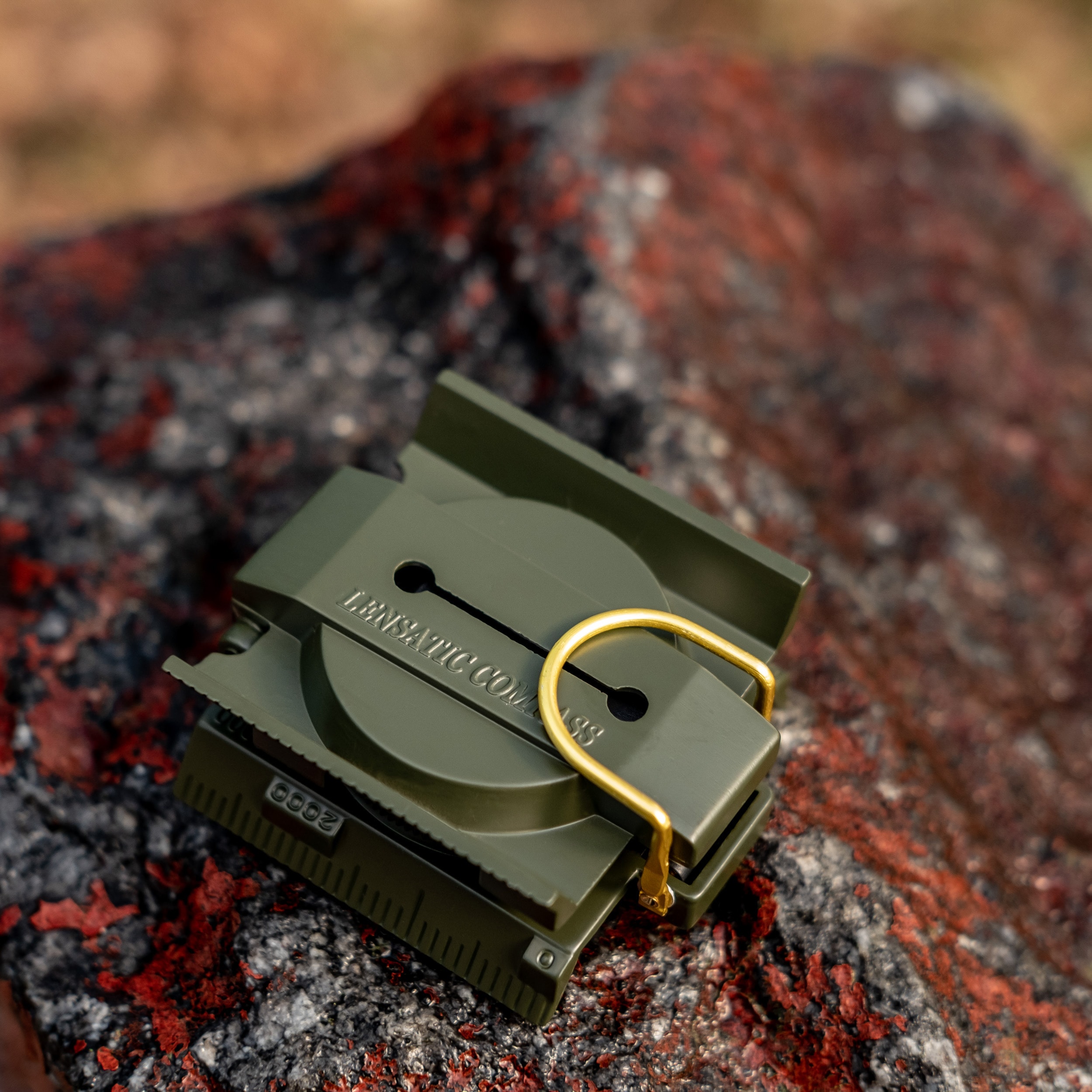 Busola Mil-Tec US Metal z podświetleniem - Olive