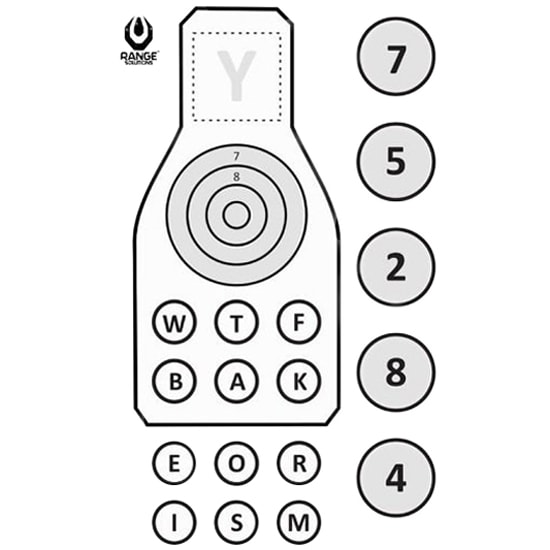 Tarcze strzeleckie Range Solutions SOP-2 - 50 sztuk