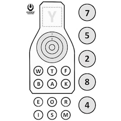 Tarcze strzeleckie Range Solutions SOP-2 - 50 sztuk