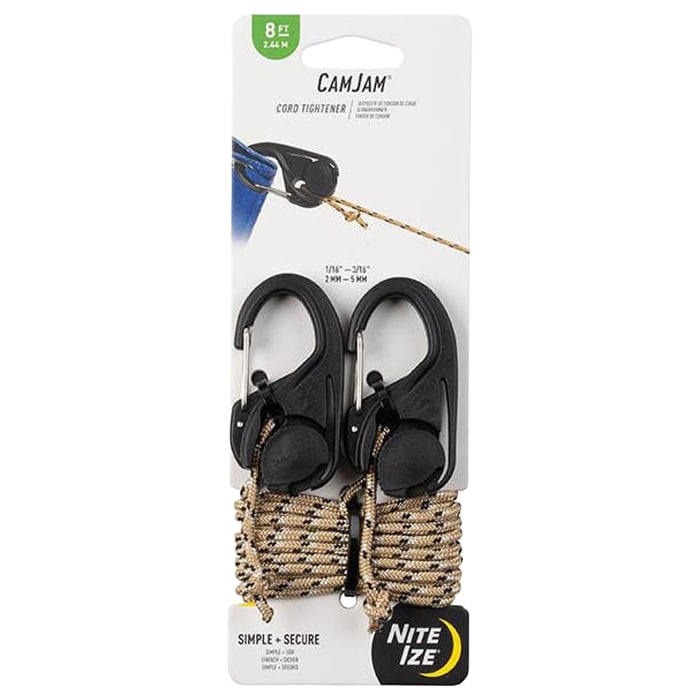 Nite Ize CamJam Cord Tightener + шнур NCJ-25-2R3 - 2 шт.